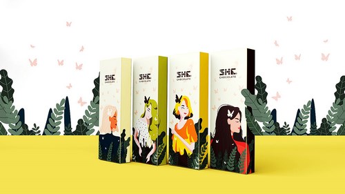 三八节巧克力包装设计欣赏：创意与美感的完美结合